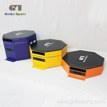 Durable PVC cover Octagon Soft Foam Plyo Box Gym Jumping Box